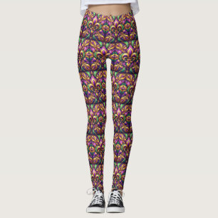 Lilie Mardi gras Leggings