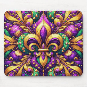 Lilie Mardi gras Mousepad