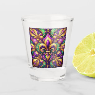 Lilie Mardi gras Schnapsglas