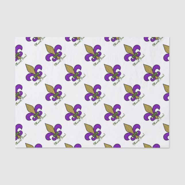 Lilie Mardi Gras Seidenpapier (Vorderseite)