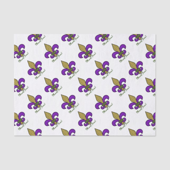 Lilie Mardi Gras Seidenpapier (Vorderseite)