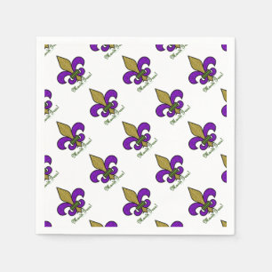 Lilie Mardi Gras Serviette