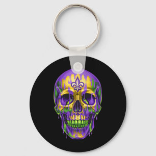 Lilie Mardi Gras Skulls Men Women Girls Boy Schlüsselanhänger