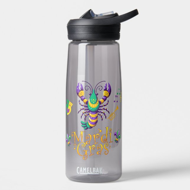 Lilie Mardi Gras Trinkflasche (Links)