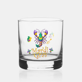 Lilie Mardi Gras Whiskyglas