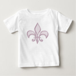 Lilie, metallisches rosa Element. Baby T-shirt