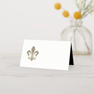 Lilie mit Diamantmuster Platzkarte