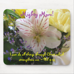 Lilie mit lalas färben weich sich, mächtige Mama Mousepad