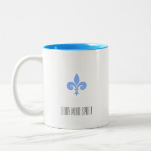 Lilie Mit Monogramm Zweifarbige Tasse