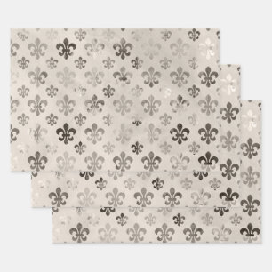 Lilie Muster dekoupage Geschenkpapier Set