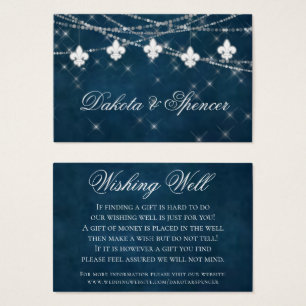 Lilie Navy Blue Light   Rustikaler Brunnen