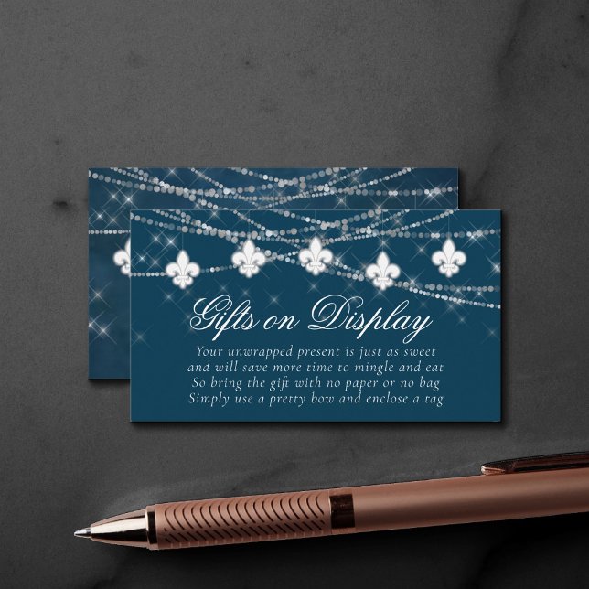 Lilie Navy Blue Lights | Geschenksendung Begleitkarte (Von Creator hochgeladen)