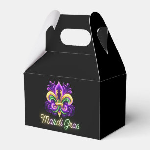 Lilie Neon Mardi Gras Geschenkschachtel