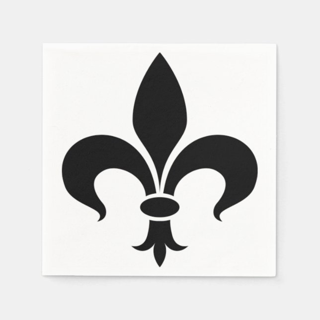 Lilie Paris French Themed Paper Napkins Serviette (Vorderseite)