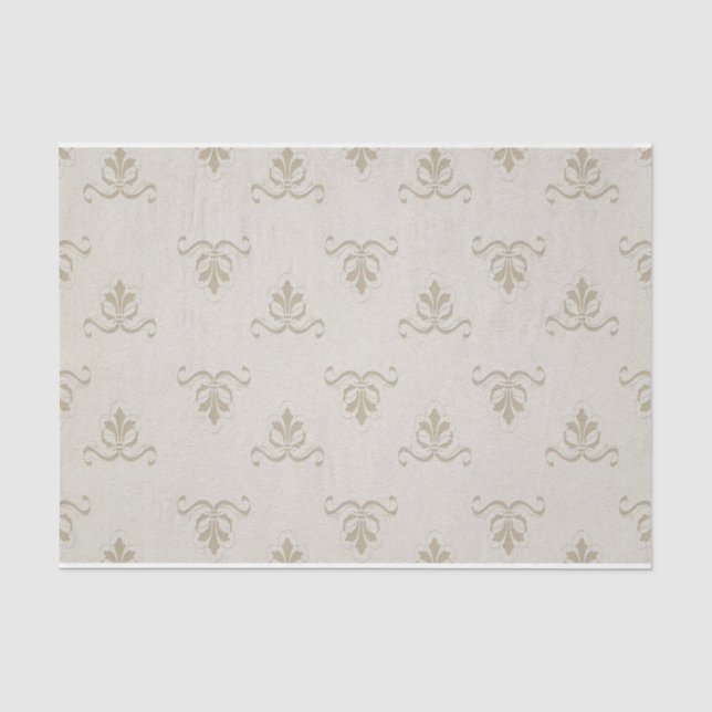 Lilie Pattern Französisches Dekoupage-Geschenk Seidenpapier (Vorderseite)