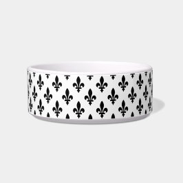 Lilie Pattern, Royal French, Black on White Napf