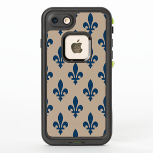 Lilie Pattern, Royal French Blue on Cream