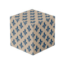 Lilie Pattern, Royal French Blue on Cream