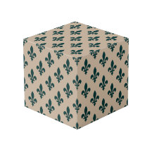 Lilie Pattern, Royal French Green on Cream