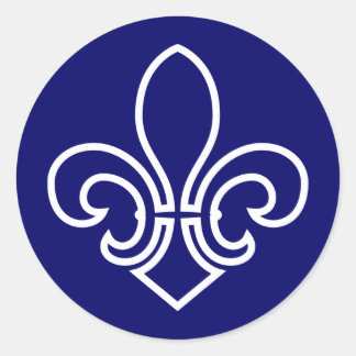 Lilie Runder Aufkleber