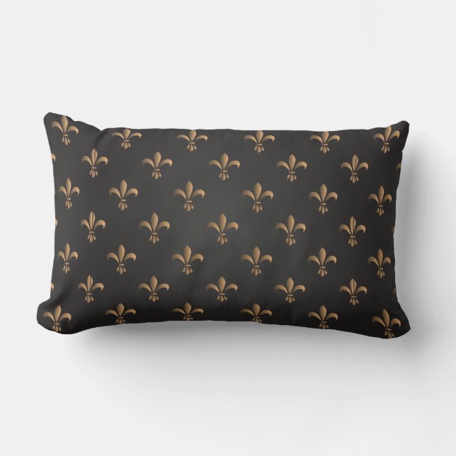 Lilie, Vintag, elegant, chic.class, muster, Lendenkissen (Vorderseite)