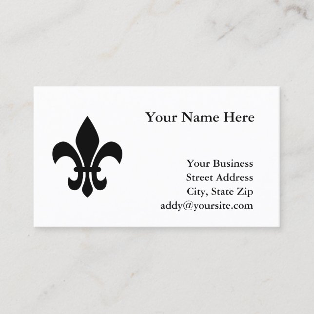 Lilie Visitenkarte (Vorderseite)