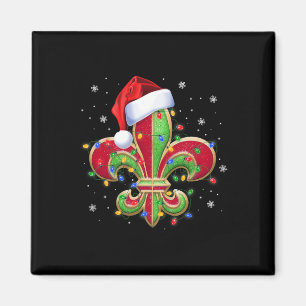 Lilie Weihnachtsschmuck mit Weihnachtsmannmütze Xm Magnet