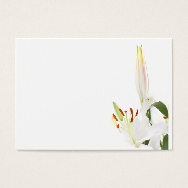 Lilien auf weiß (Vorderseite)