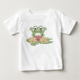 Lilien-Auflage-Frosch Baby T-shirt