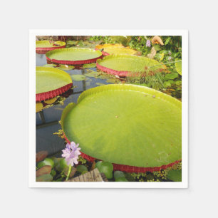 Lilien-Auflage-Papierservietten Serviette