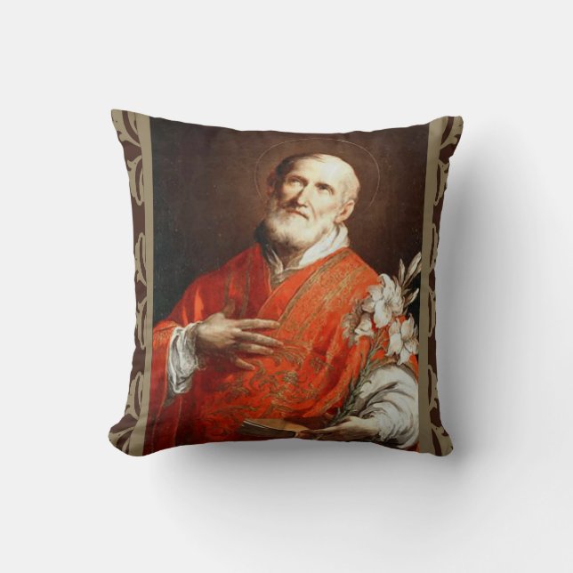 Lilien-Bibel St Philip Neri Kissen (Vorderseite)