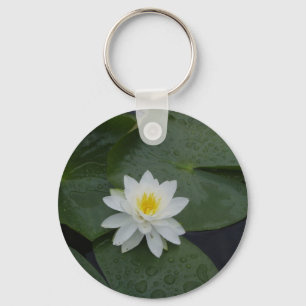 Lilien-Blume in den Lilien-Auflagen Schlüsselanhänger