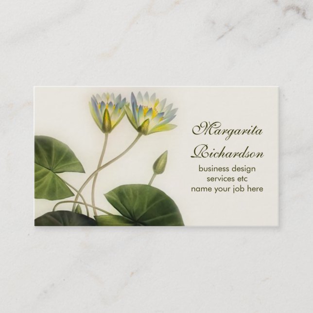 Lilien-Blumen-Geschäftskarte Visitenkarte (Vorderseite)