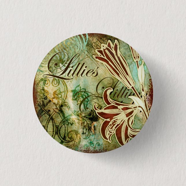 Lilien Button (Vorderseite)