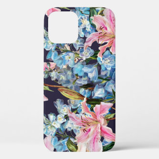 Lilien, Delphine grenzen: Aquarellmalerei. Case-Mate iPhone Hülle