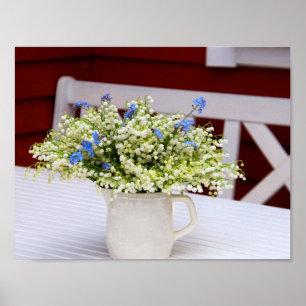 Lilien des Tales (Convallaria majalis) Poster