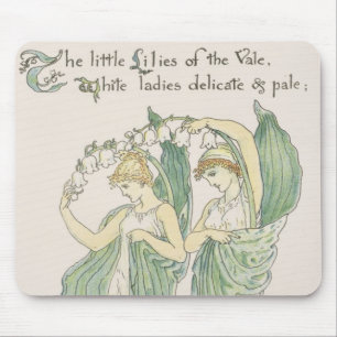Lilien des Tals, von Feast der Flora, 1901 (colo Mousepad