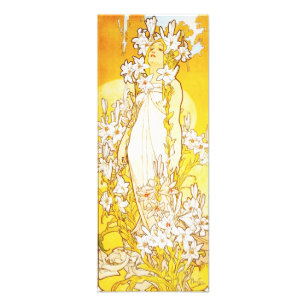 Lilien-Druck Alphonse Mucha Fotodruck