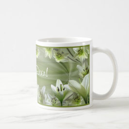 Lilien für Ostern! Kaffeetasse