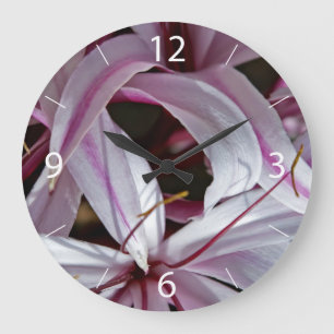 Lilien Große Wanduhr