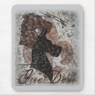 Lilien-großer Däne Mousepad