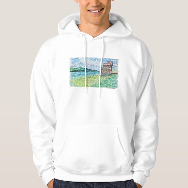 Lilien im See Hoodie (Vorderseite)