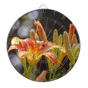 Lilien in der Sonne Dartscheibe