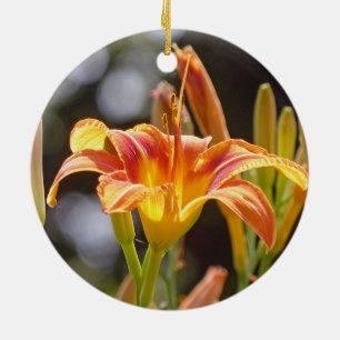 Lilien in der Sonne Keramikornament