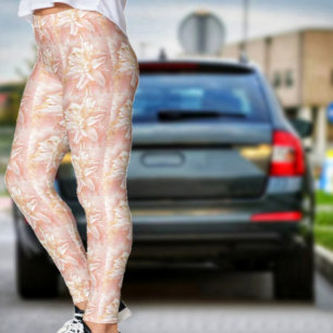 Lilien in rosa Fantasie Leggings
