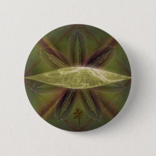 Lilien-Kokon-Nest-abstrakte Kunst Button