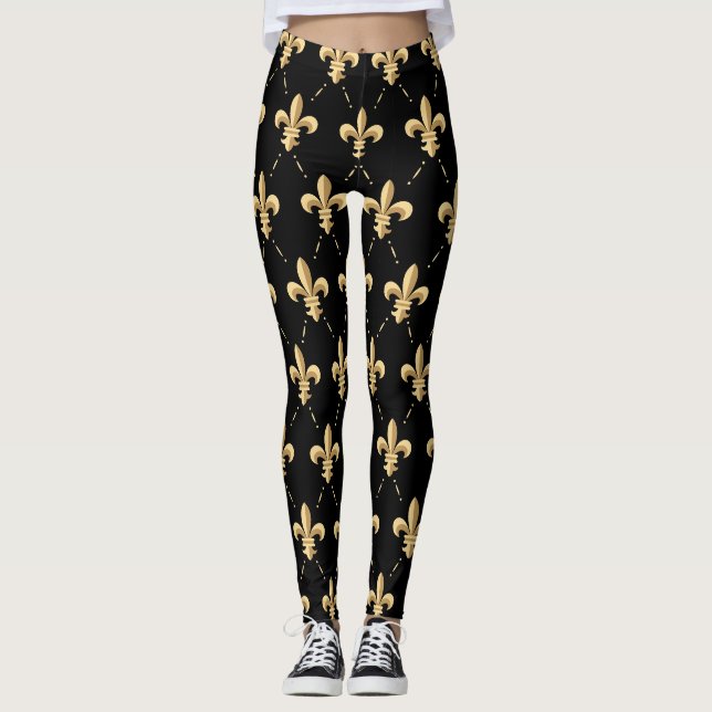 Lilien-Leggings Leggings (Vorderseite)