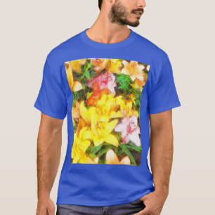 Lilien Liebe und Licht Aquarell Kunst T-Shirt