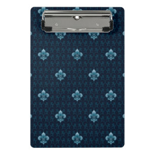 Lilien-Muster Mini Klemmbrett