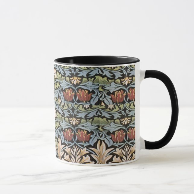 Lilien-Muster-Tasse Williams Morris Tasse (Rechts)